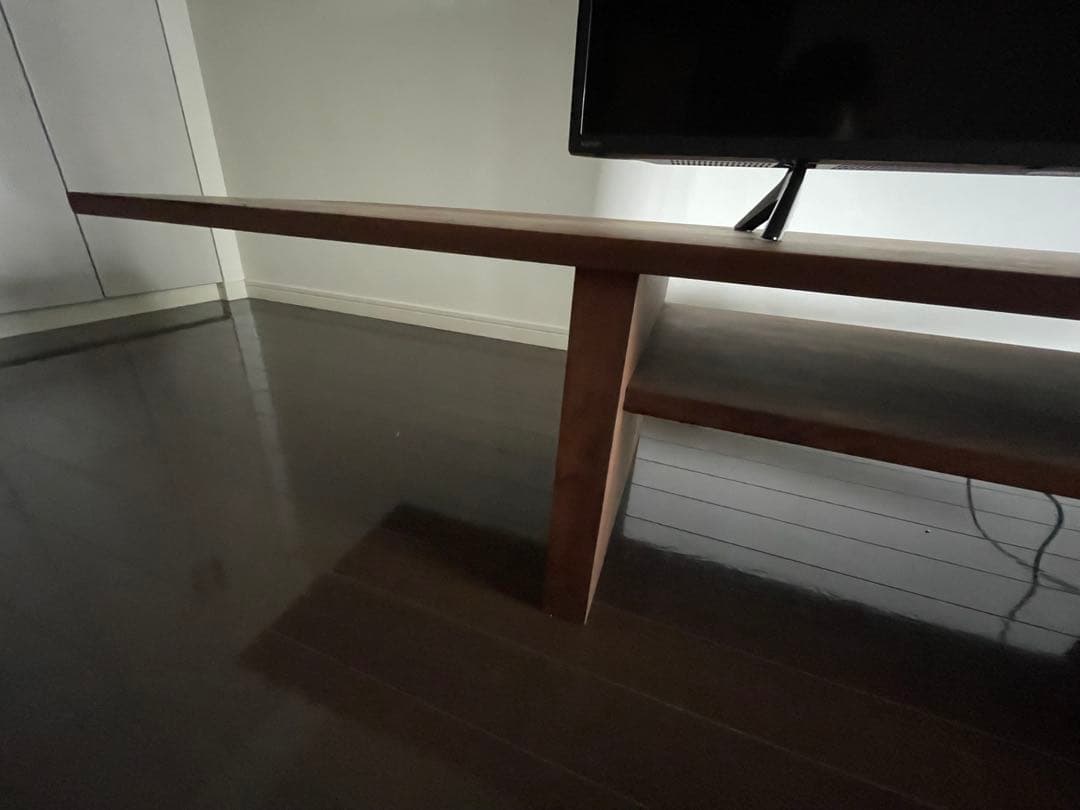 HANA様専用木製テレビ台 天然木 ダークブラウン180cm