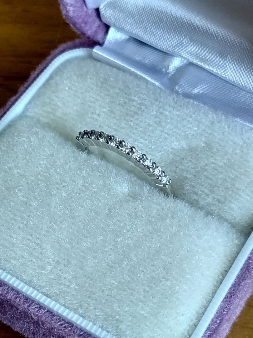 ♡Pt900 ダイヤモンドリング エタニティリング gstv 12号 4.6ｇ