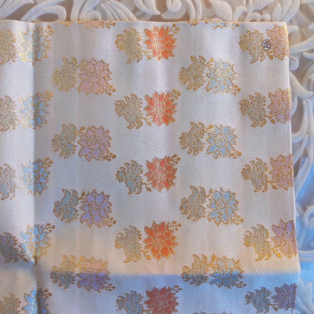 茶道具 出し帛紗 袋師︰土田友湖 草花文金襴 表千家 【匿名配送】