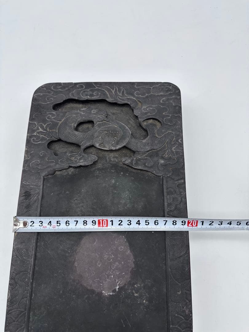 中国硯　特大　彫刻　中国美術　骨董品　アンティーク　書道　硯
