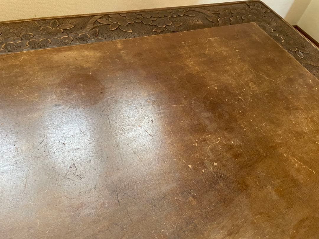 tuttorikogaraさま専用！アンティーク 軽井沢彫 机 座卓