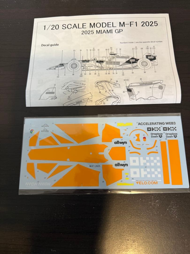 【限定品】モデルファクトリーヒロ MFH 1/20 M-F1 2025 マイアミ