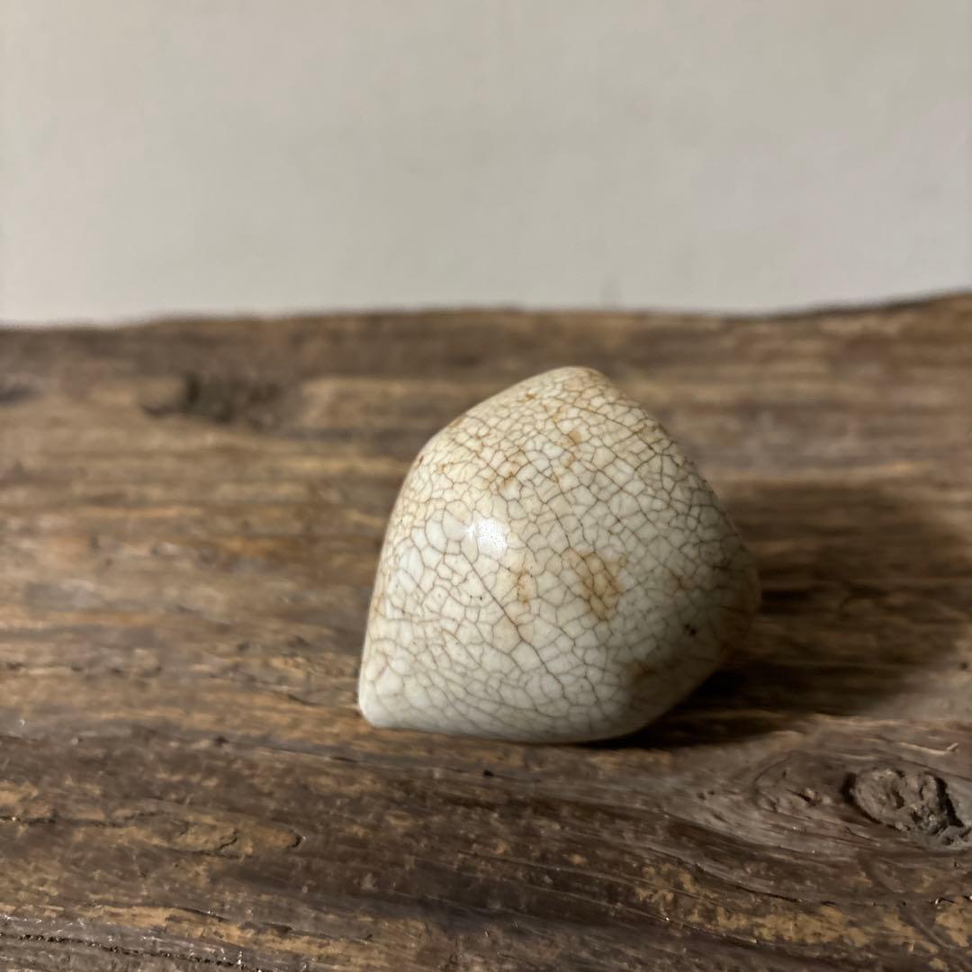 李朝白磁 明器 1点 宝珠 蓮峰 祭器 骨董アンティーク 検:白洲正子