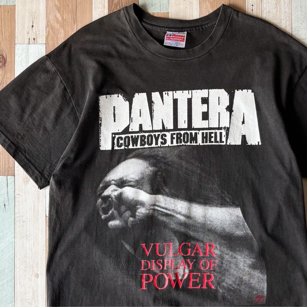 90s PANTERA ヴィンテージ バンドTシャツ L シングル Hanes 90s