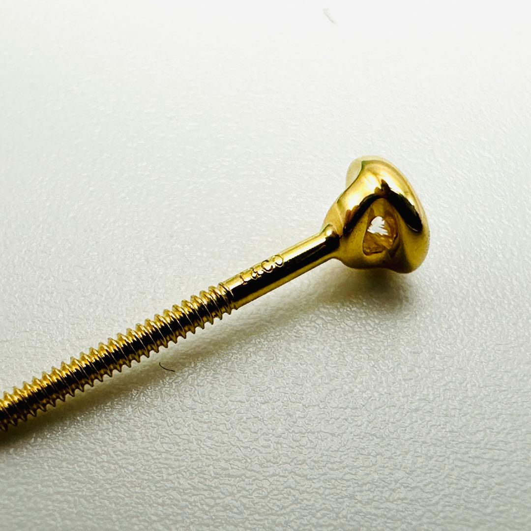 Tiffany バイザヤード ゴールド ピアス Au750 スクリュー式キャッチ 美