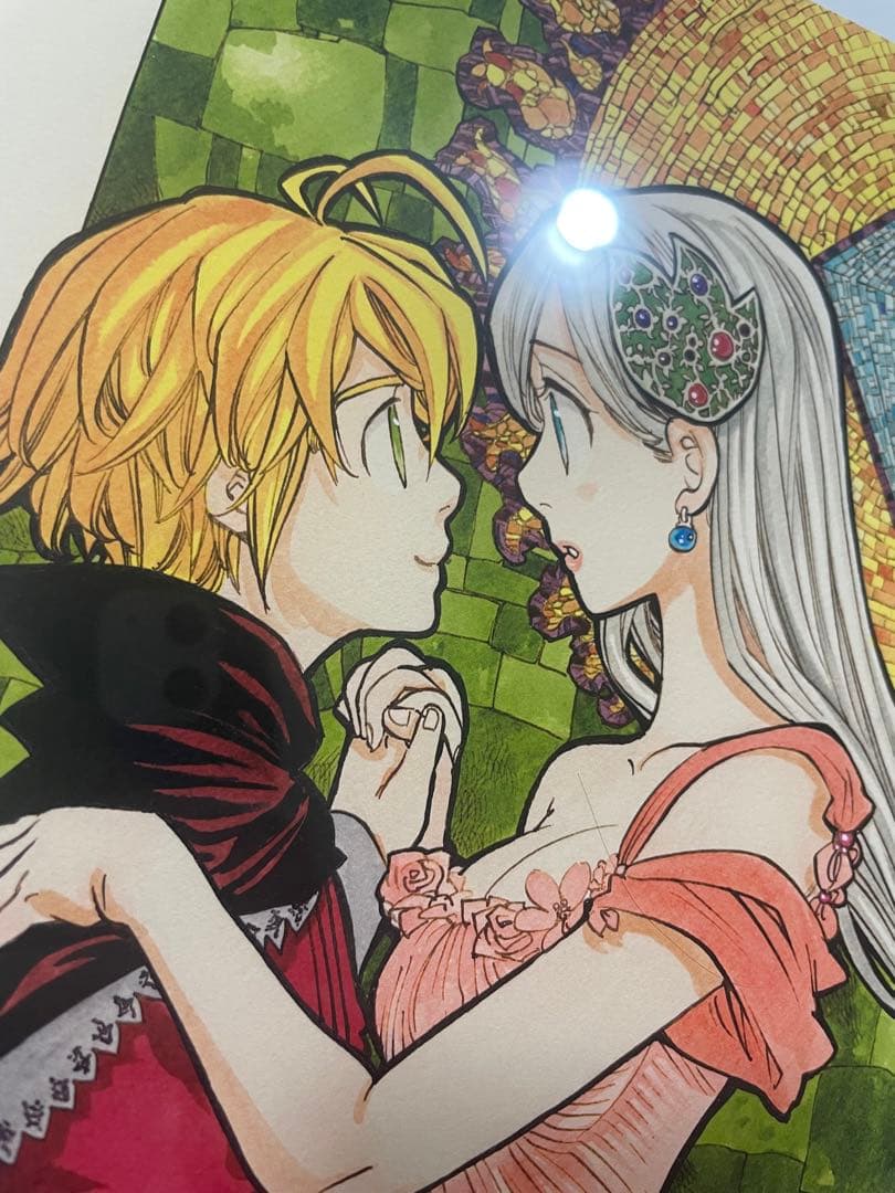 【直筆サイン】七つの大罪　原画展　オリジナル　版画　複製原画　鈴木央　ペア