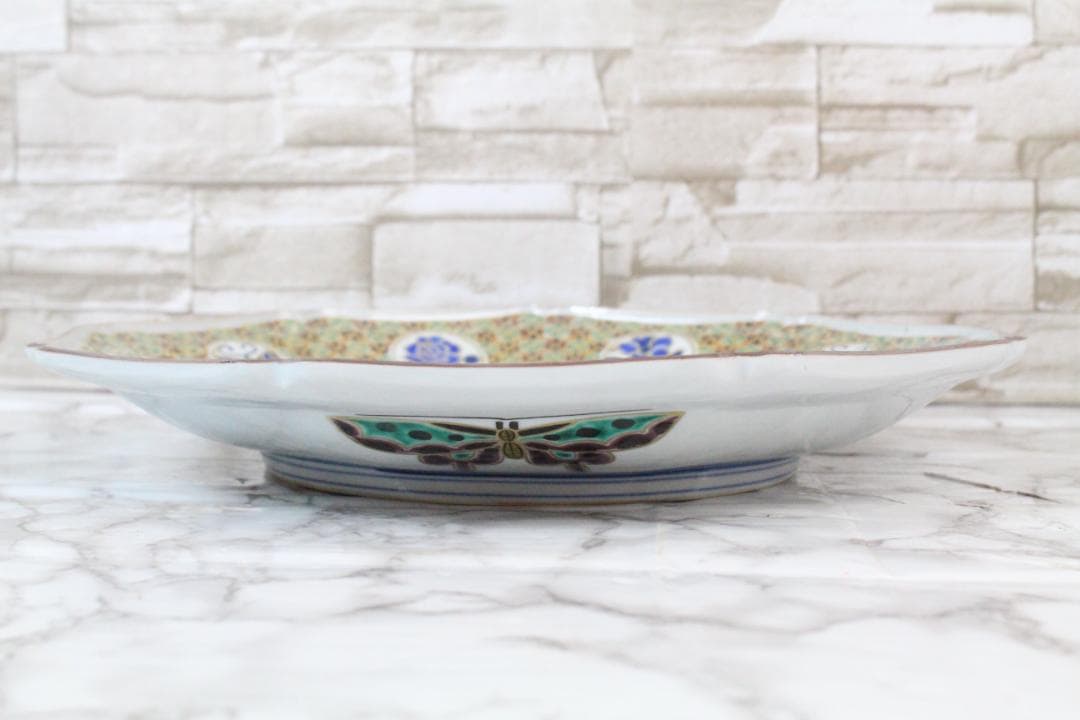 ♡九谷焼 山本重義 金彩小紋 飾皿 共箱・共布 付き EA0H01013 - メルカリ