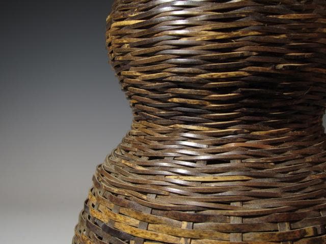 裏千家六代 六閑斎在判 篭花入「端月」八代 又玄斎 一燈追書k549の通販