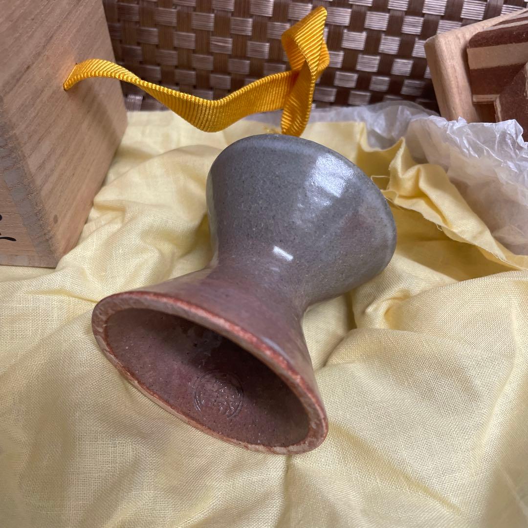 十五代坂倉新兵衛 陶器 茶道具 蓋置 木箱付き 茶道