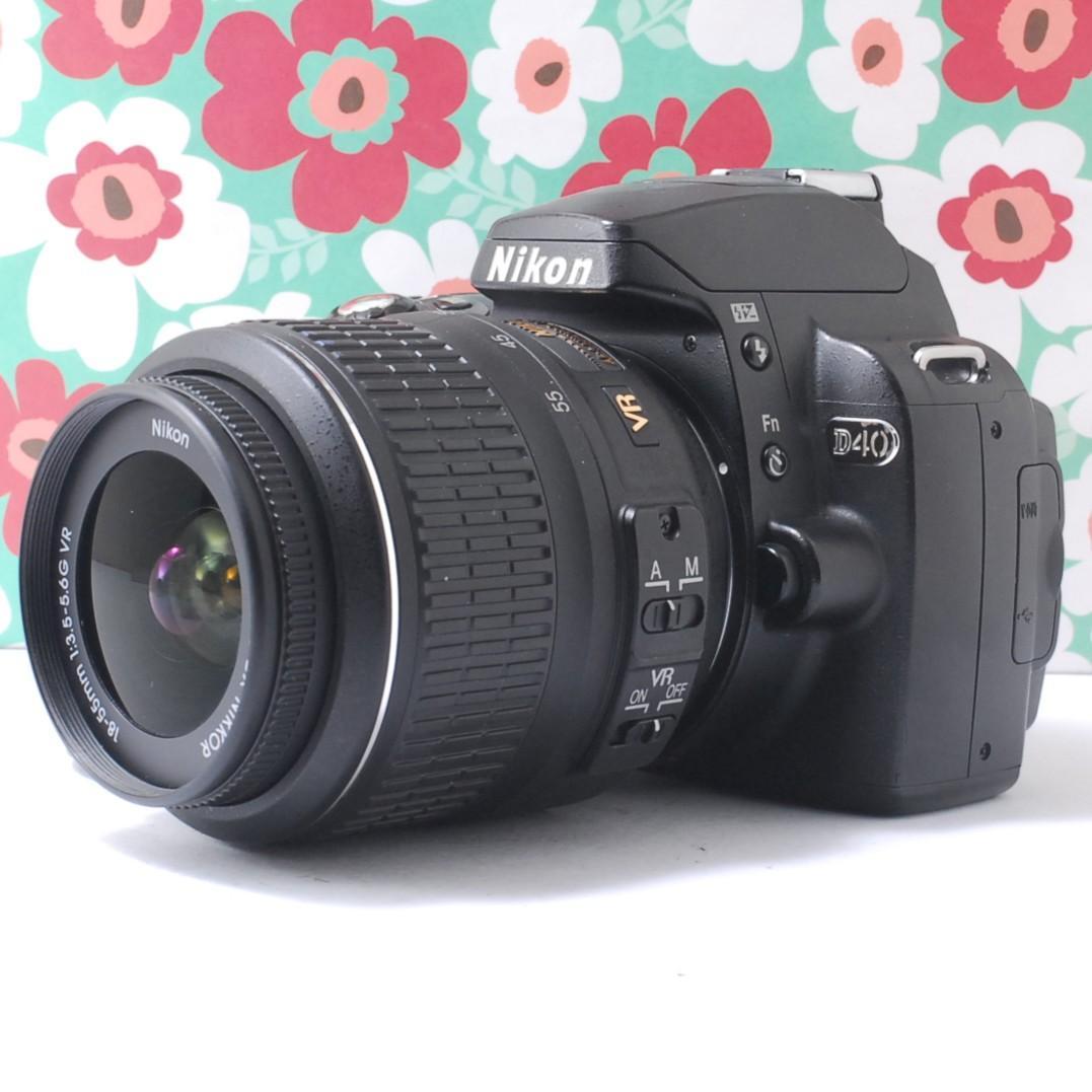 ❤小さい軽い簡単綺麗❤Nikon D40❤届いてすぐ使える❤初心者お