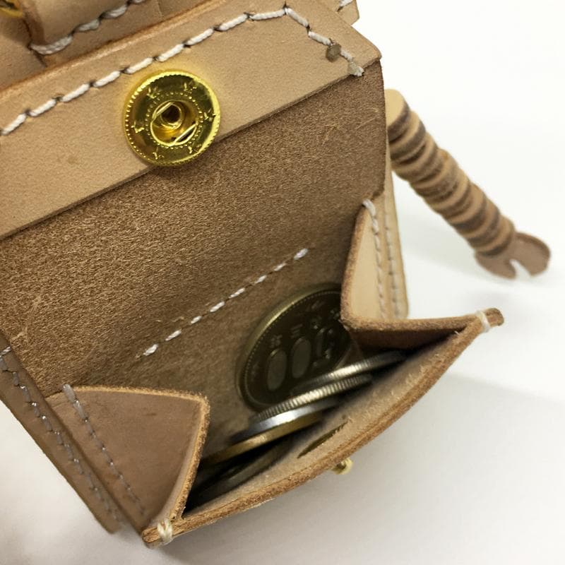 ★本革★ ロボット カード入れ ケース 小銭入れ レザー ハンドメイド
