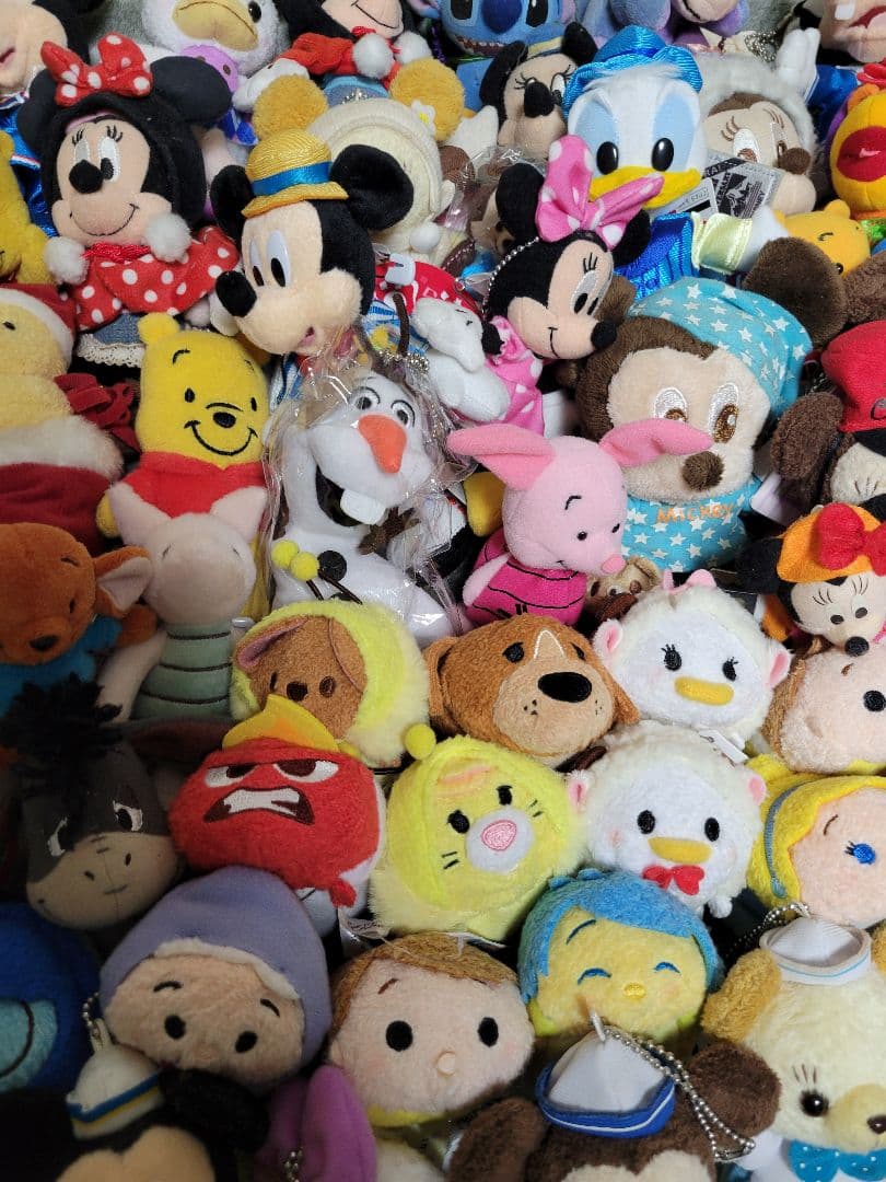 ディズニー ぬいぐるみ マスコット キーホルダー 大量 100点　まとめ売り