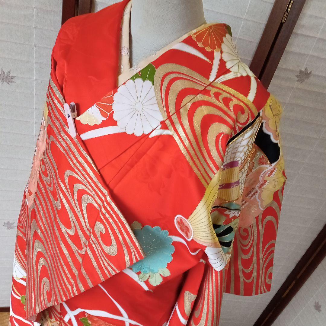 4766美品 赤系 舞妓さんみたい! 振袖