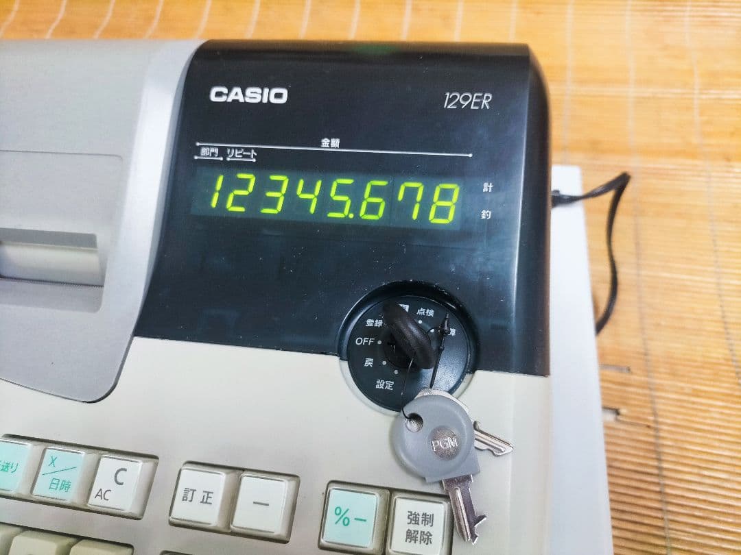 カシオレジスター 129ER 簡単便利特殊 送料込 600068
