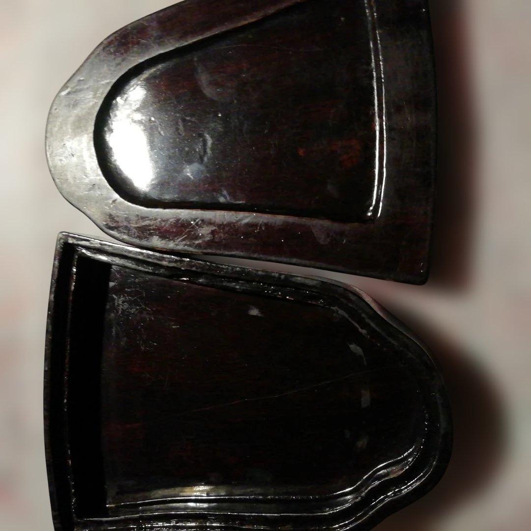 中国美術 釣り鐘古端渓硯 鑑賞 骨董