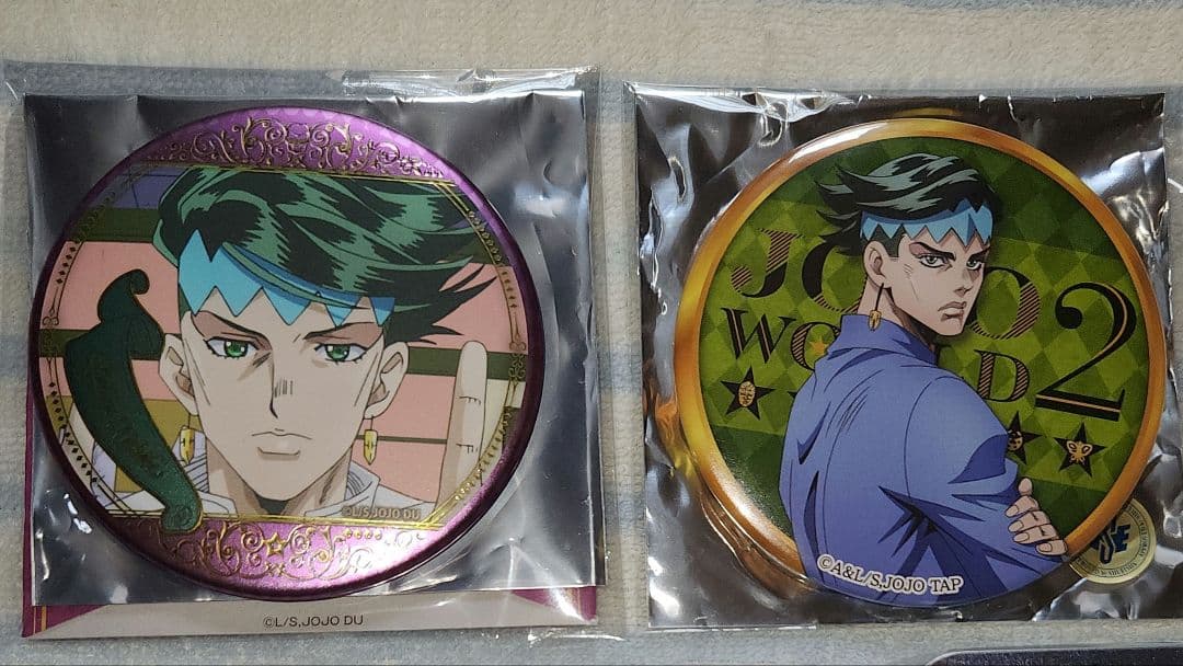◎ジョジョの奇妙な冒険 アニメ10周年記念展 露伴 缶バッジ他 2