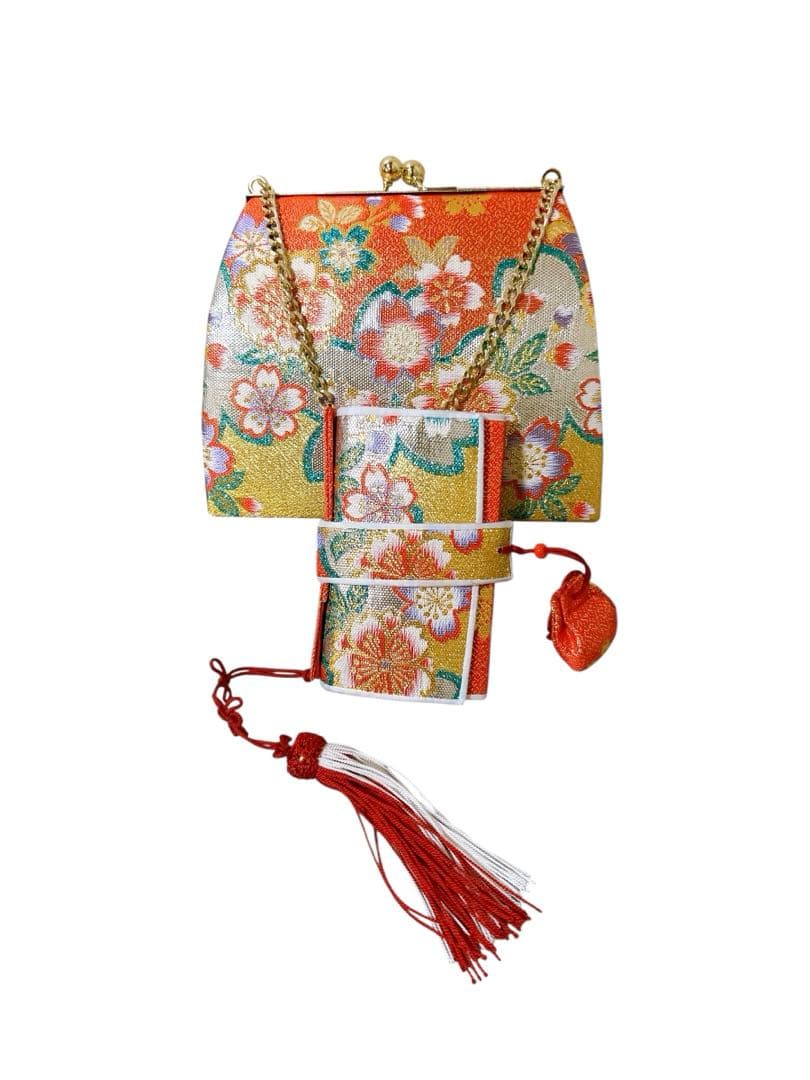 王道!!赤系♡七五三　7歳　女の子　フルセット　花柄　ゴールド