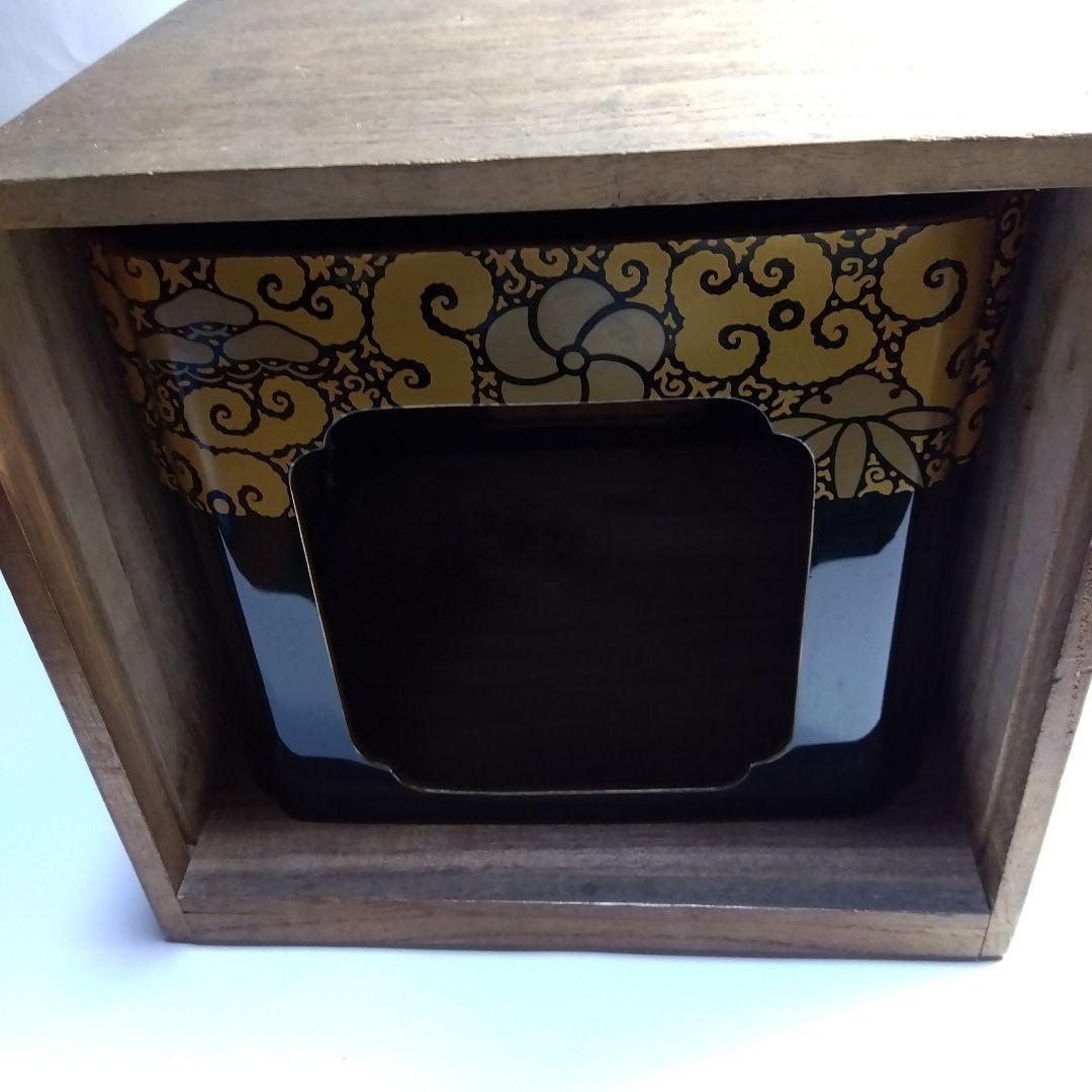 加賀蒔絵 時代祝い盃台 蒔絵松竹文熨斗の図 梨地 共箱 美品 - メルカリ