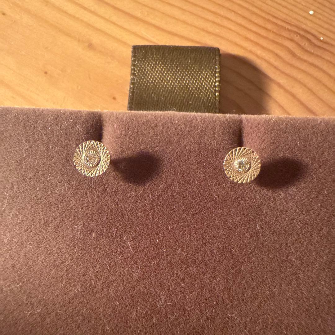 cui-cui K10 ダイヤモンド　ピアス　0.02ct