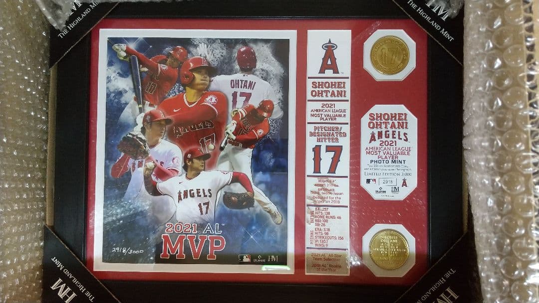 2021年 大谷翔平 MVP 獲得 限定  3000個限定 完売品 2021年 大谷翔平 MVP 獲得 限定 3000個限定 完売品 2021年 大谷翔平
