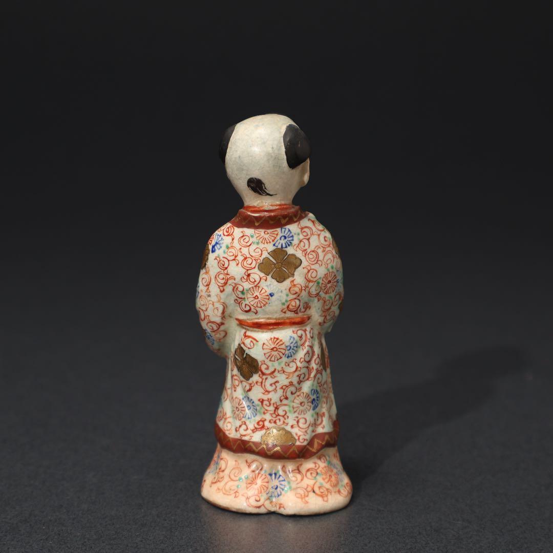 明治期 童子 置物 人形 薩摩 九谷 赤絵 骨董 R1575ダS - メルカリ
