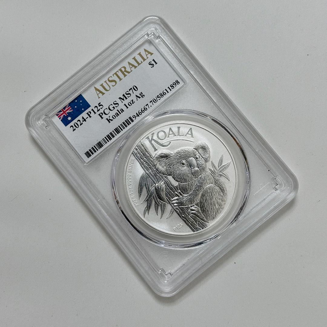 2024年 オーストラリア　コアラ PCGS MS70 1$1oz