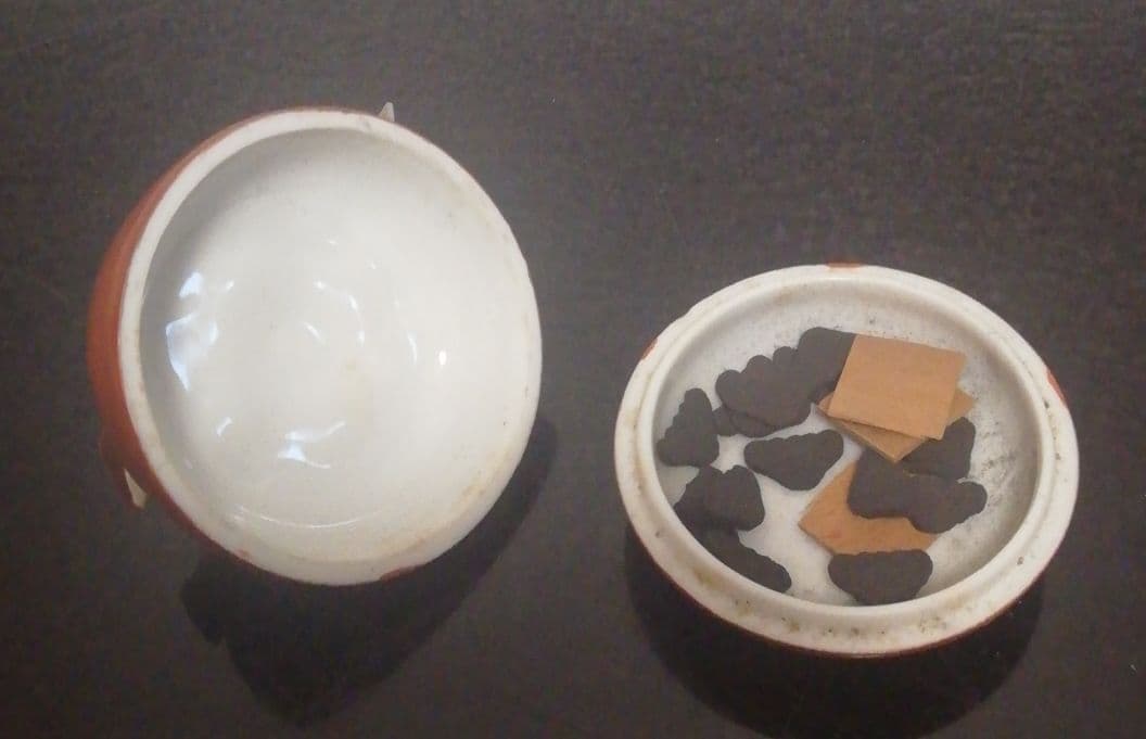 十二代 酒井田柿右衛門作 柿形 香合 共箱 共布 茶道具
