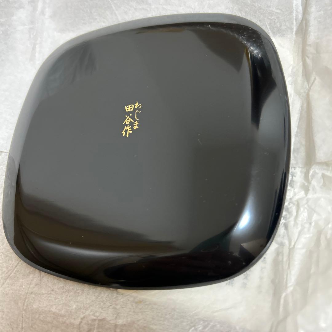 輪島塗　結び松　銘々皿