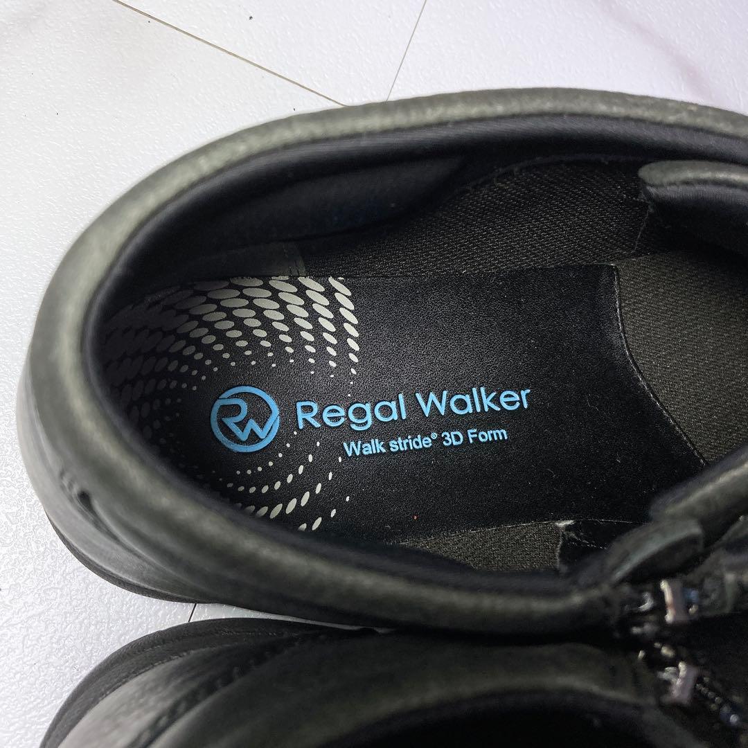新品タグ REGAL リーガルウォーカー 革靴 モカシン 軽量 黒 25.5