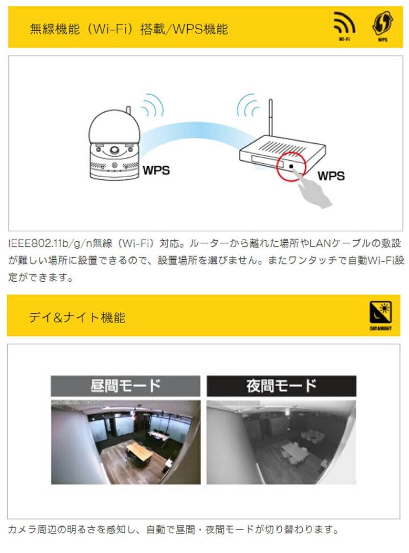 Solid Viewla IPC-07W フルHD 防犯カメラ スマホ対応