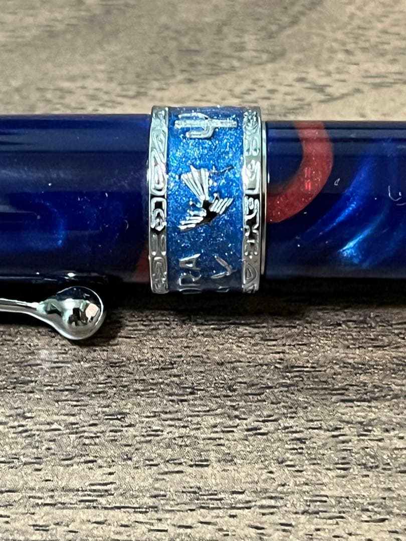 【Kinesis】アウロラ 限定　万年筆 大陸シリーズ アメリカ　EF