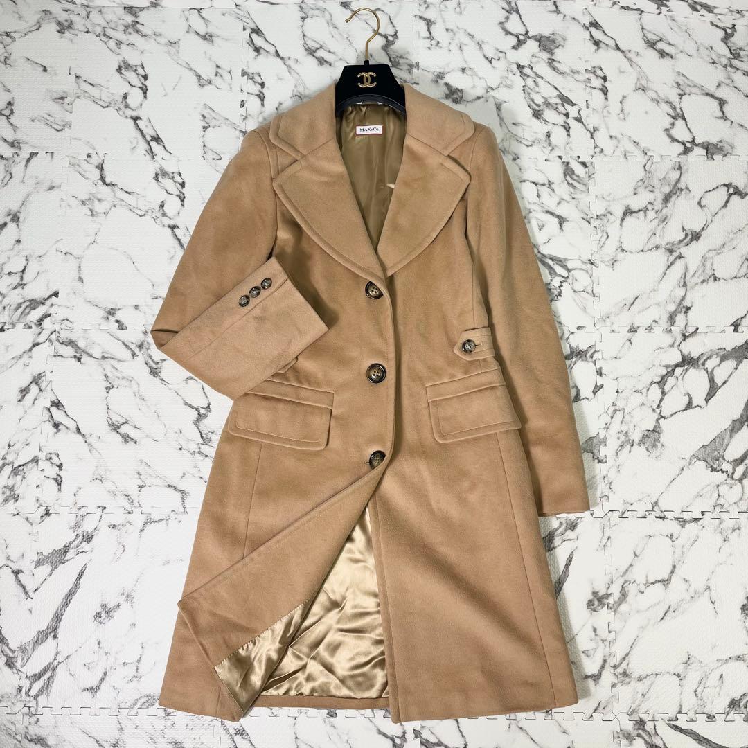 マックスマーラ　チェスターコート　アンゴラ混　キャメル　ミドル丈　イタリア製 楽天市場】【サイズ限定特価】MAX MARA マックスマーラ ガウンコート