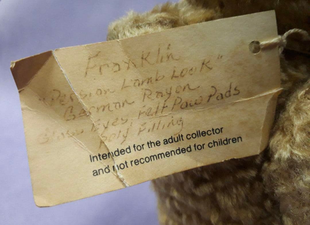 テディベア　ジュディ・シンク　作家　43㎝　1993　検シュタイフsteiff