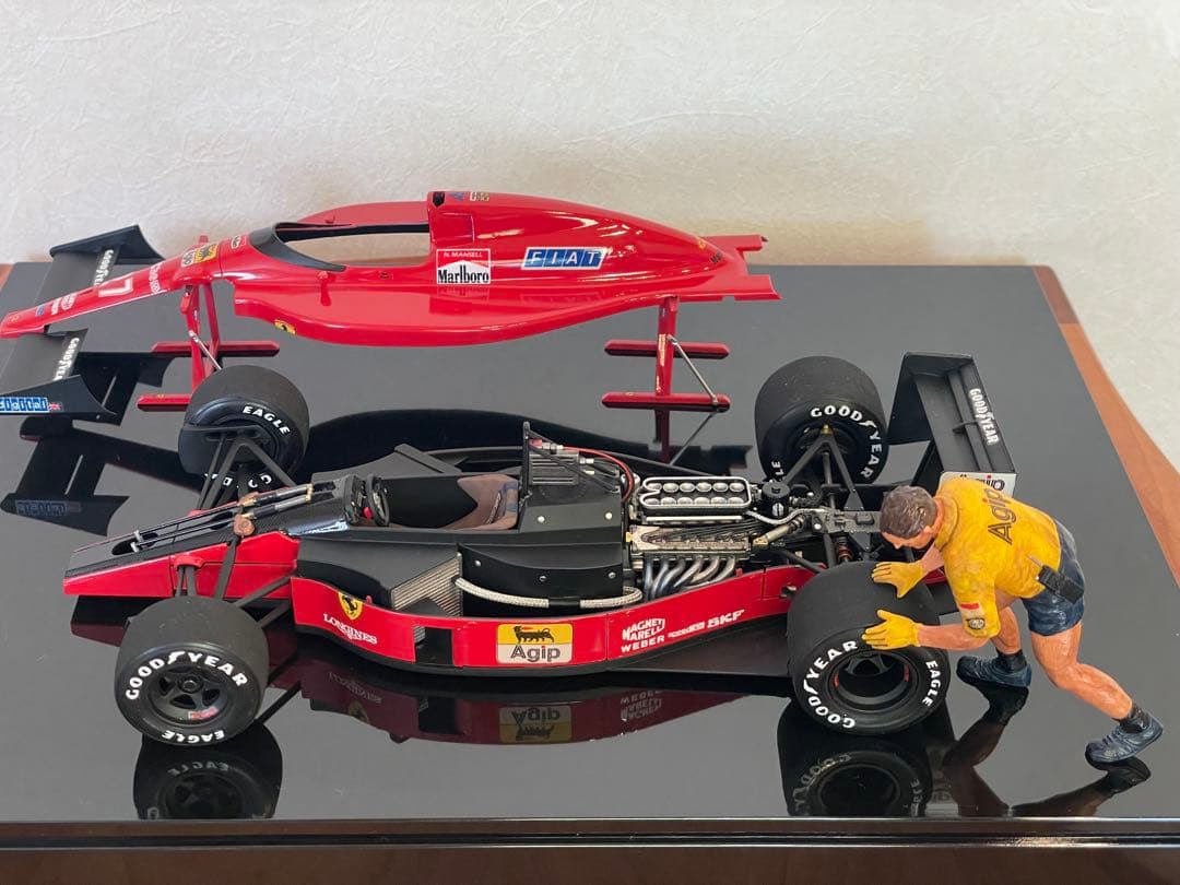 TAMIYA製　Ferrari F189 モデル 完成品フィギュア付 TAMIYA製 Ferrari F189 モデル 完成品フィギュア付