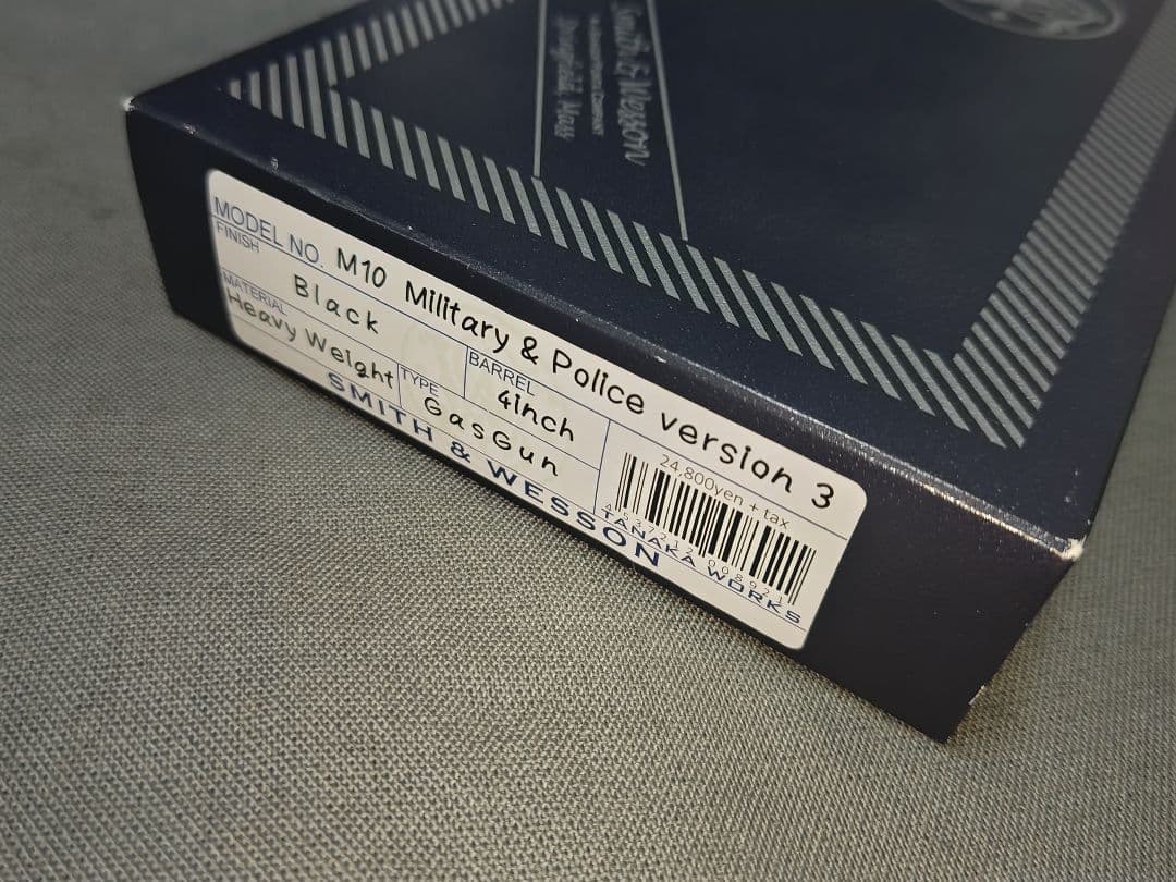 タナカ ガスリボルバー M10 ヘビーウェイトHW Ver.3　木製グリップ付き