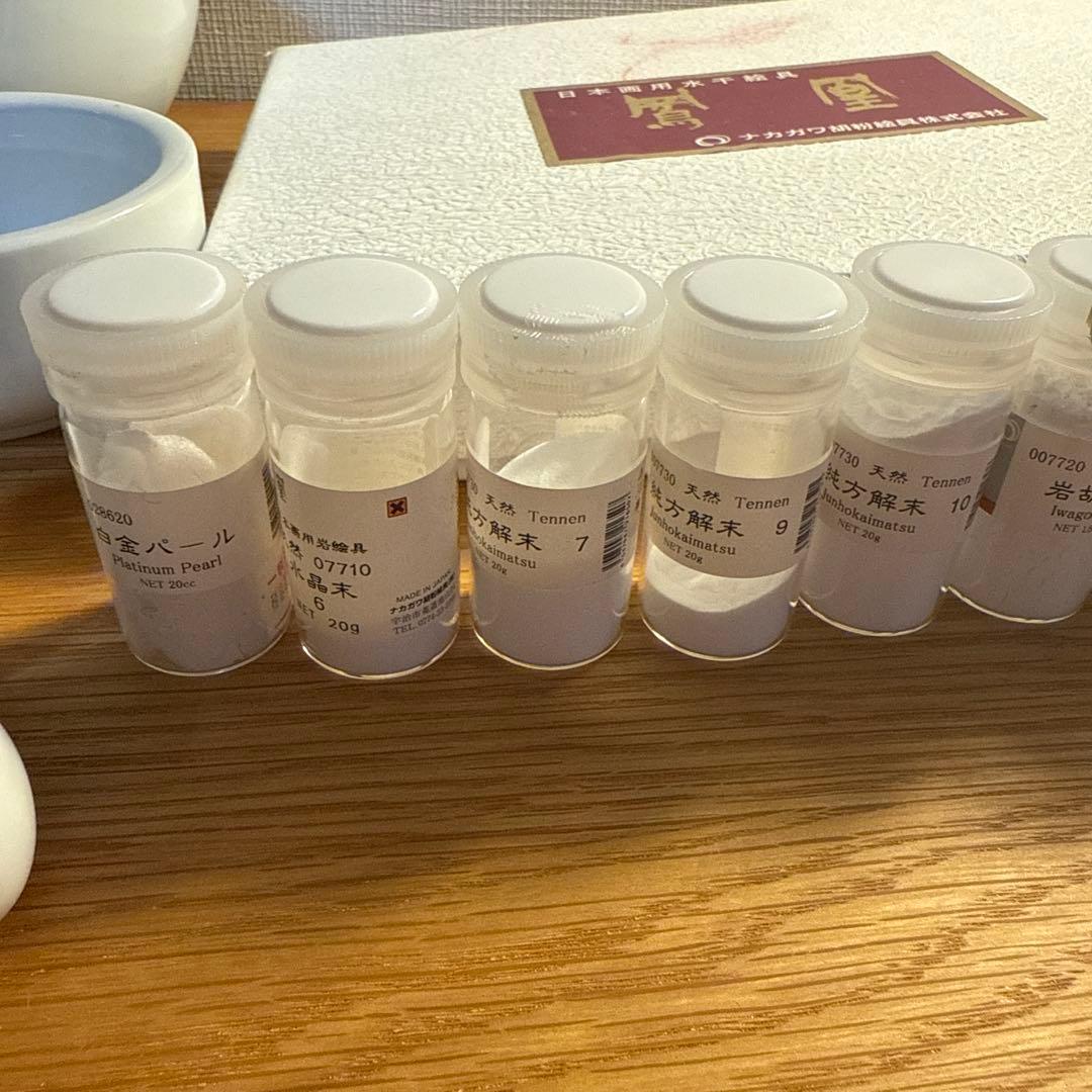 まとめ売り ナカガワ胡粉 日本画用水干絵具セット 23色＋18色 乳鉢 乳棒