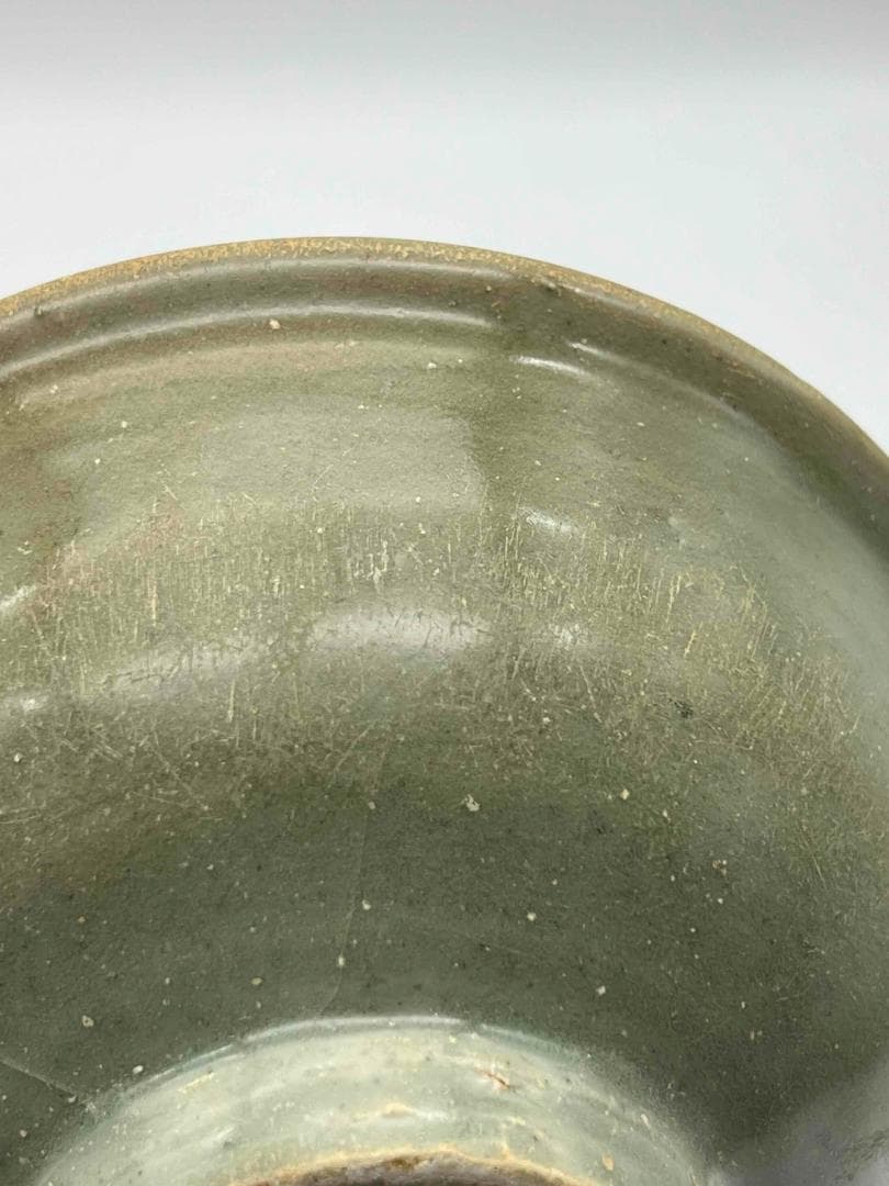 宋から元時代 青磁 龍泉窯暗刻模様弦文碗 鉢 茶碗 唐