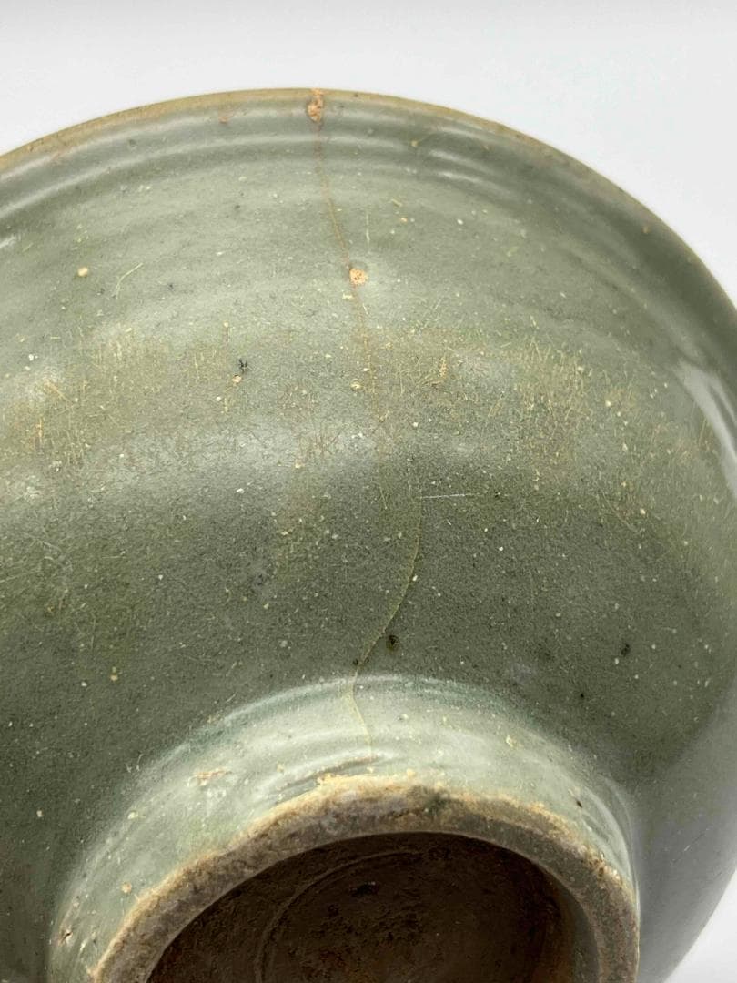 宋から元時代 青磁 龍泉窯暗刻模様弦文碗 鉢 茶碗 唐