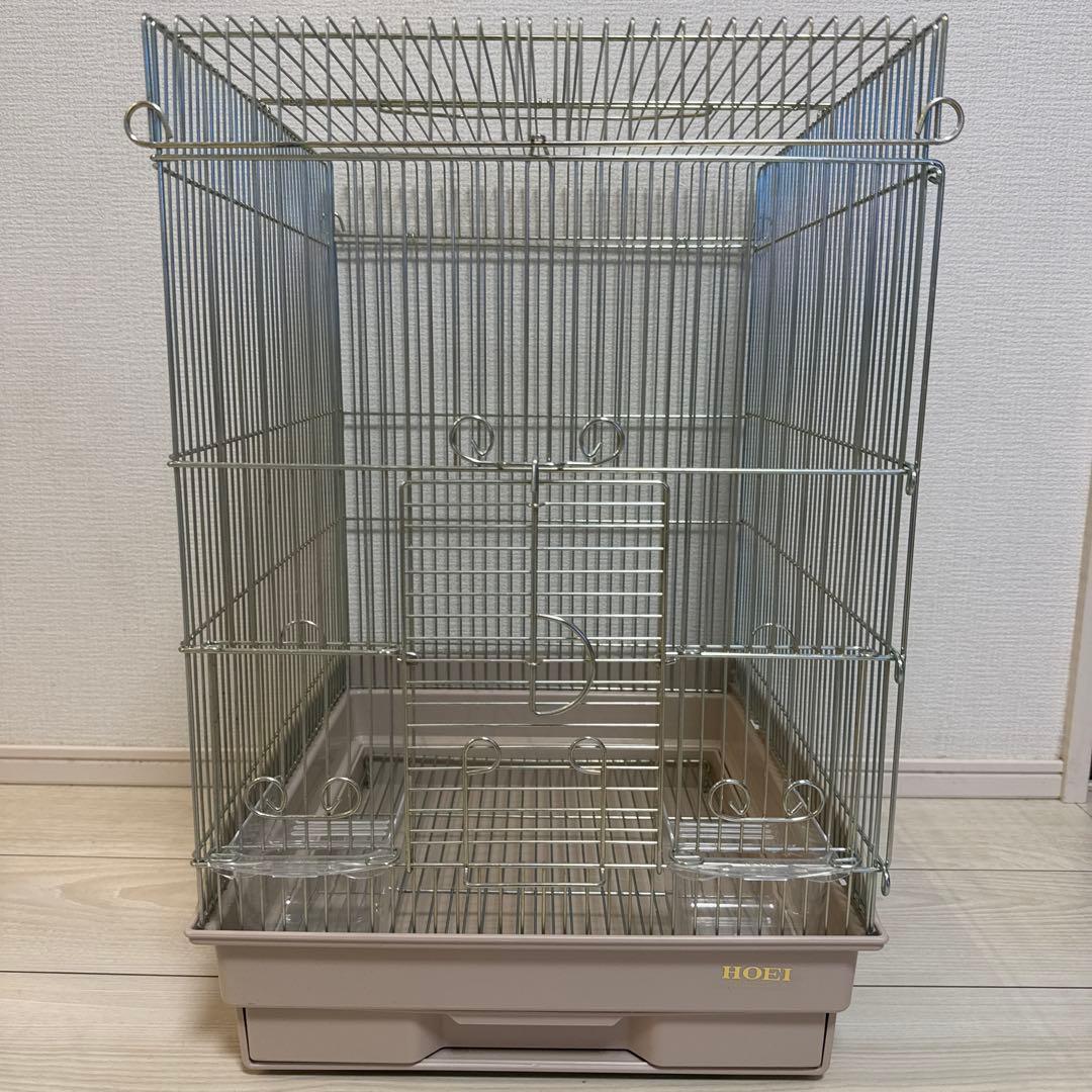 HOEI 鳥かご 35手のり ケージ(くすみピンク) ミニマルキャリーS