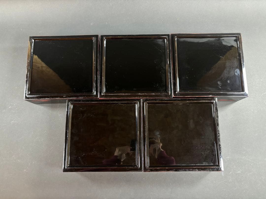 セール 重箱 漆器 五段重 お正月 曙塗 輪島