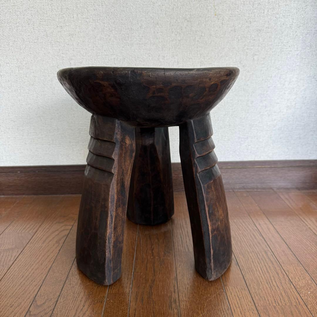 アフリカ ブルキナファソ ヌヌマ族 スツールb 民藝 椅子 古道具 ビンテージ