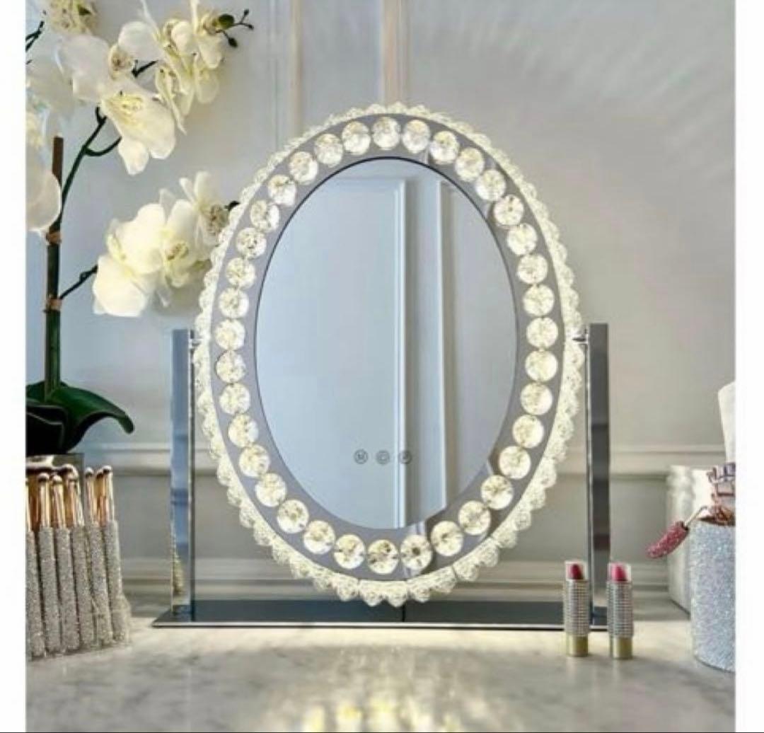 女優ミラー LED ハリウッドミラー Francfranc風 ドレッサー - メルカリ