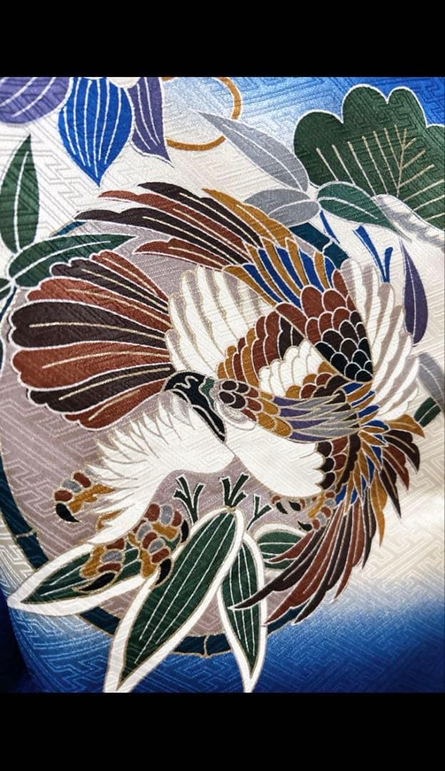 七五三着物♢5歳　男の子　セット　一式　大漁船　青　紺色