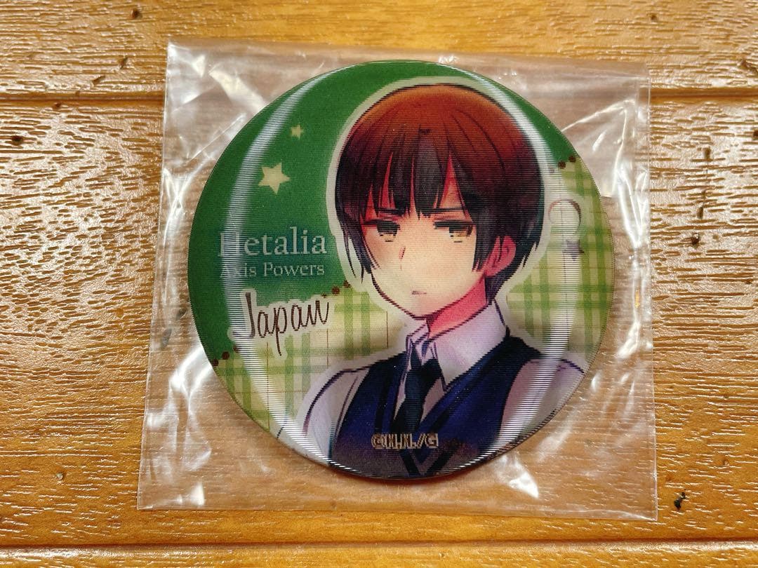 ヘタリア チェンジング缶バッジ イタリア 日本 学園ヘタリア 制服 本田菊