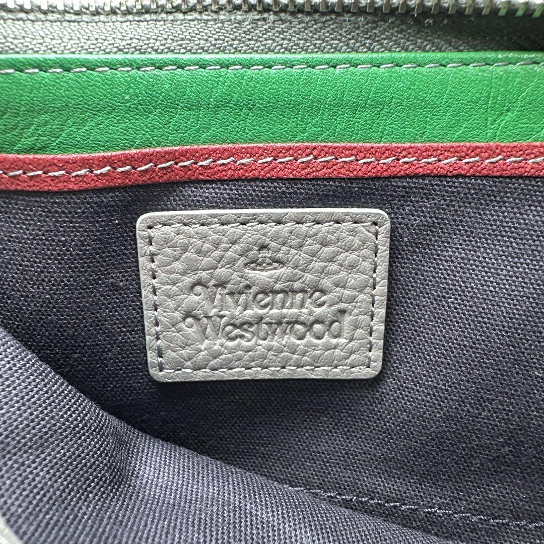 極美品✨FRATHOUSE L字ファスナー小銭入れ　グレー　オーブ　ロゴプリント