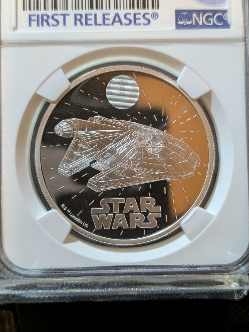 コレクター必携】2024年スター・ウォーズ銀貨 最高鑑定ミレニアム