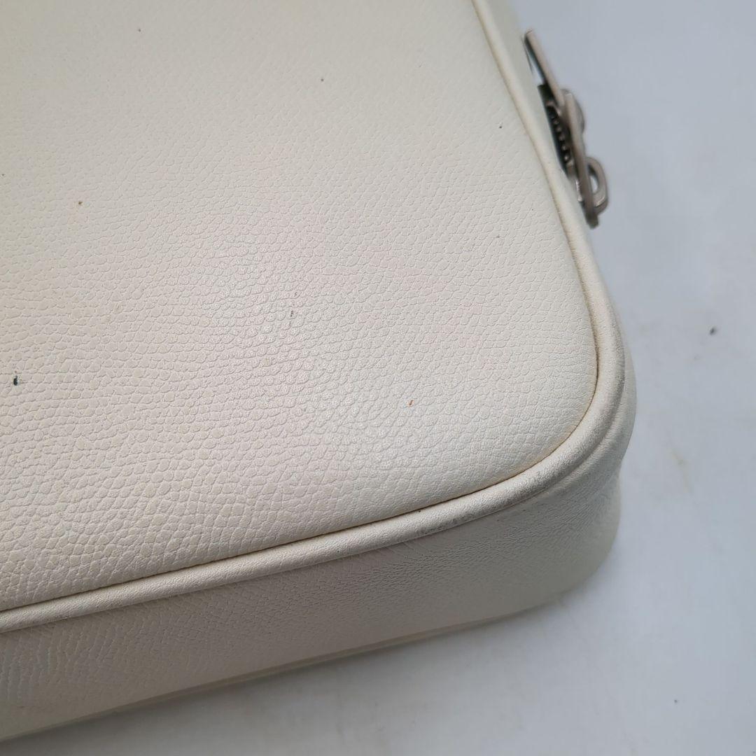 大人気✨️　ダブルハンドル ブリーフケース A4 白　アイボリー　ビジネス