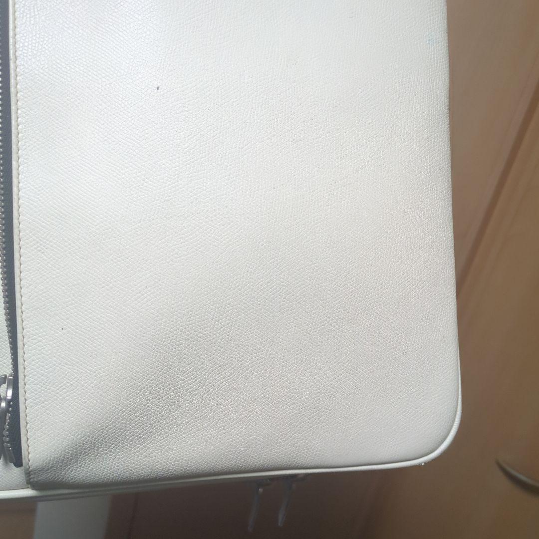 大人気✨️　ダブルハンドル ブリーフケース A4 白　アイボリー　ビジネス