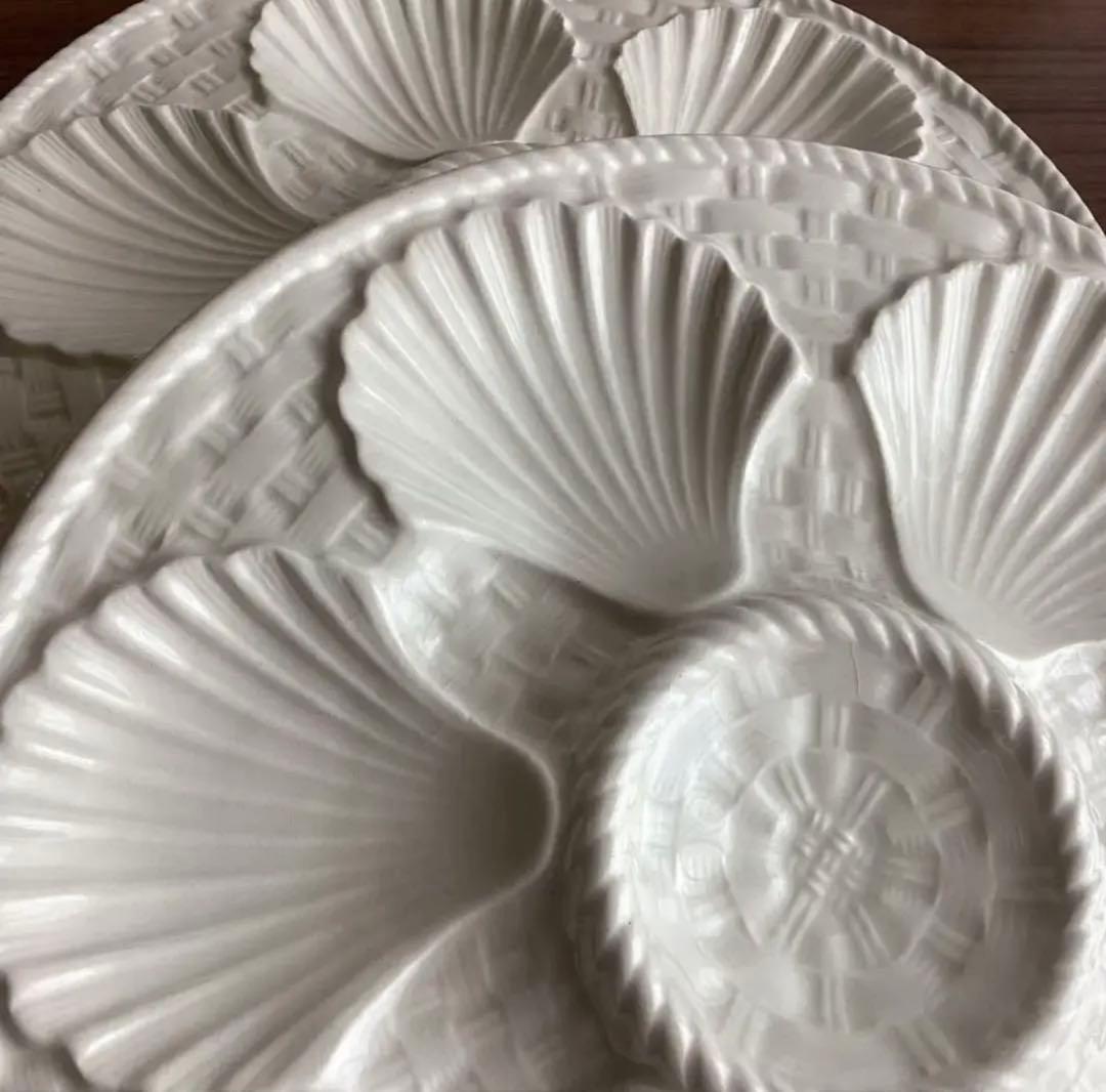 フランスアンティーク ♧ ロンシャン ♧ オイスタープレート24cm 2枚