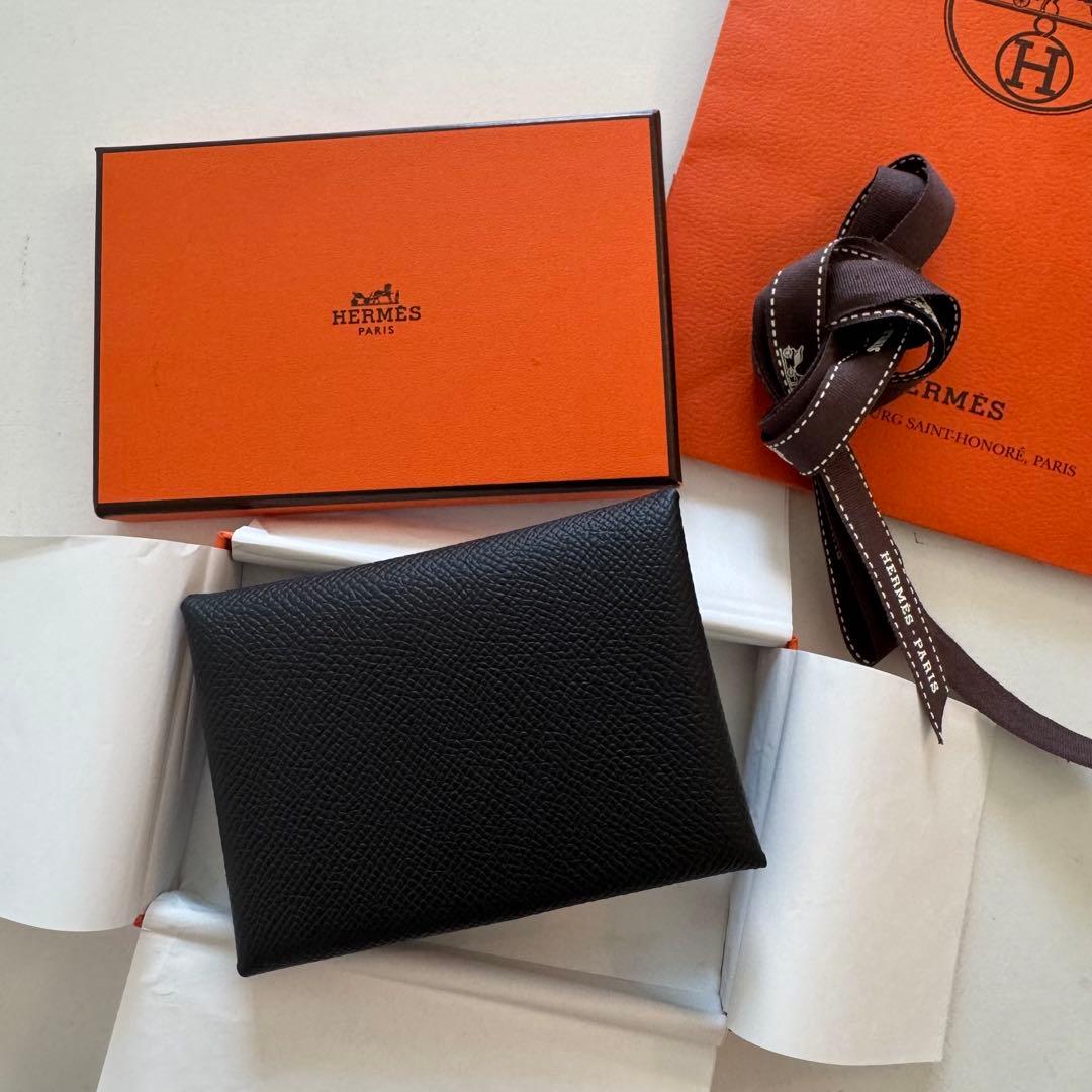 【新品未使用】HERMES カルヴィデュオノワール（エプソン）25年購入/W刻印